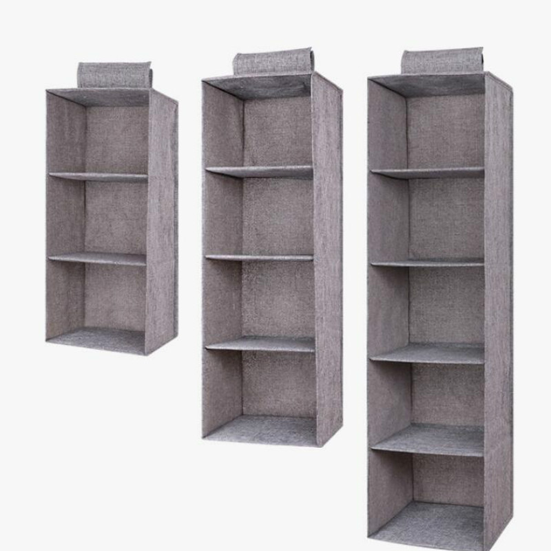 Washable Imitation Linen Cotton And Linen Drawer Storage Wardrobe Hanging Bag Fabric Storage Bag Sundry Storage Hanging Bag