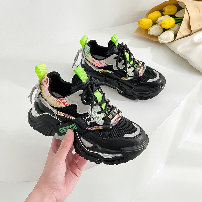 Casual Sports Shoes Women's All-Match Small White Shoes Summer Leather Trendy Shoes