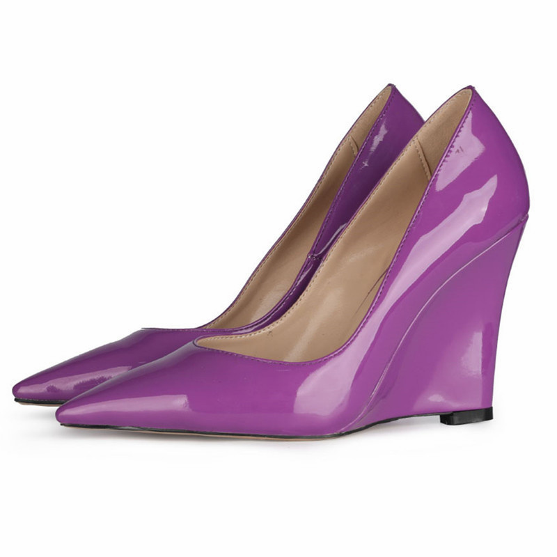 Spring Candy Colors Ladies Wedges Shoes Woman Elegant Office Casual ...