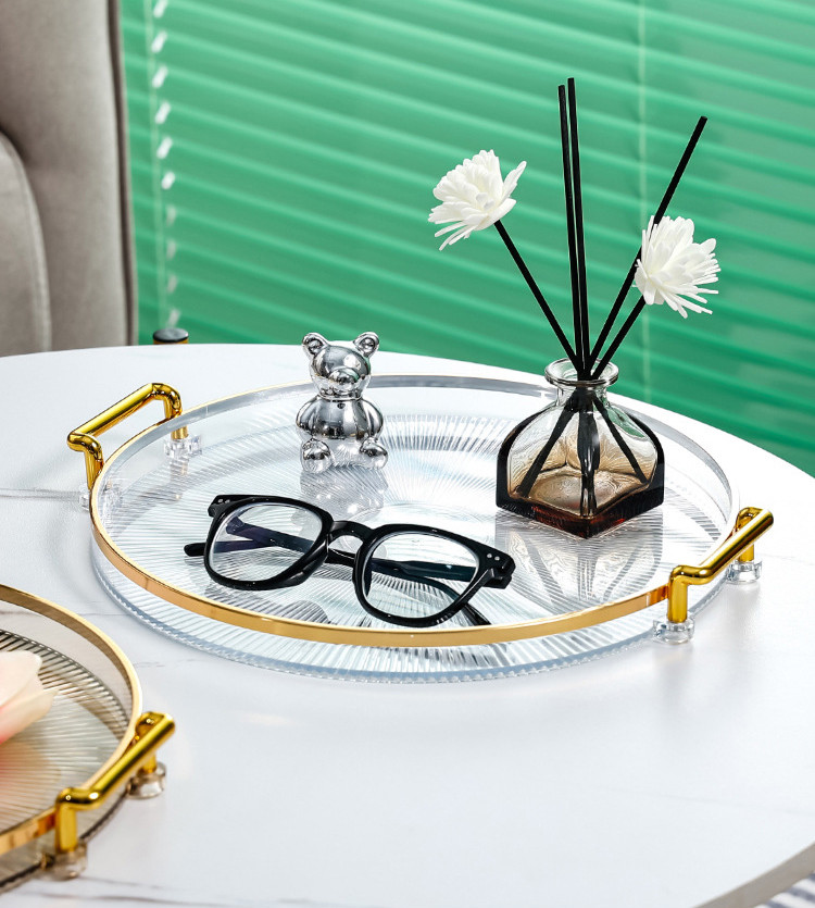 Round Binaural Plastic Tray