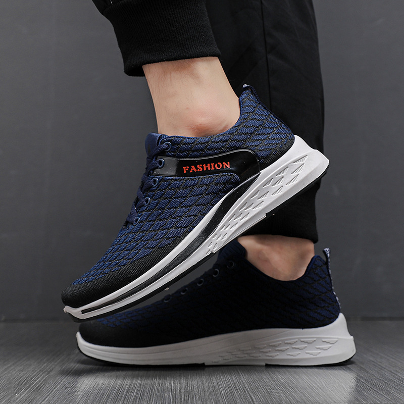 Spring And Autumn Casual Shoes Mesh Breathable Running Shoes Sports Shoes Men