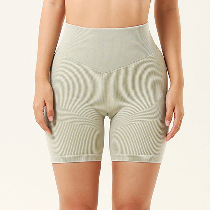 Frosted Yoga Suit Six Piece Back Strap Bra Sexy Long Sleeved Short Sleeved Hip Lifting Waist Closing Shorts Pants 11