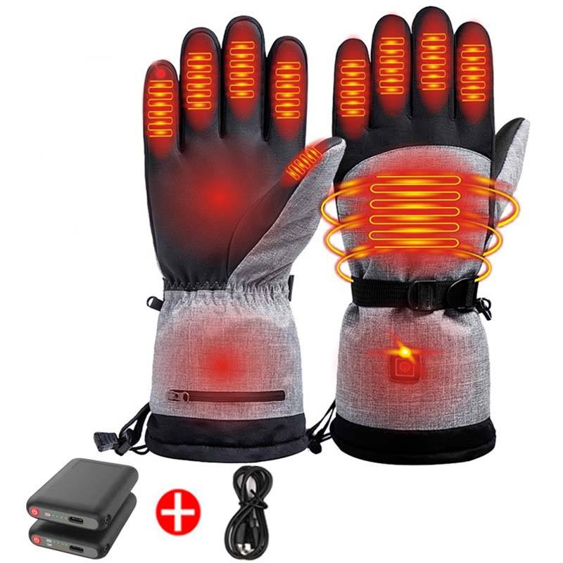 Intelligent Heating Gloves Full Fat Touch Screen Warm Waterproof Outdoor Motor Sports Electric