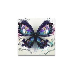 8x8 inch Canvas Print featuring a vibrant butterfly design, ideal for home decor.
