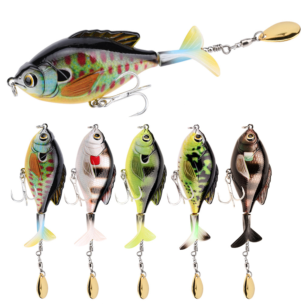 9.5cm/16.9g Propeller Rotary Tractor Bait Path Sub Bait Floating Water Rock Small Fat Water System