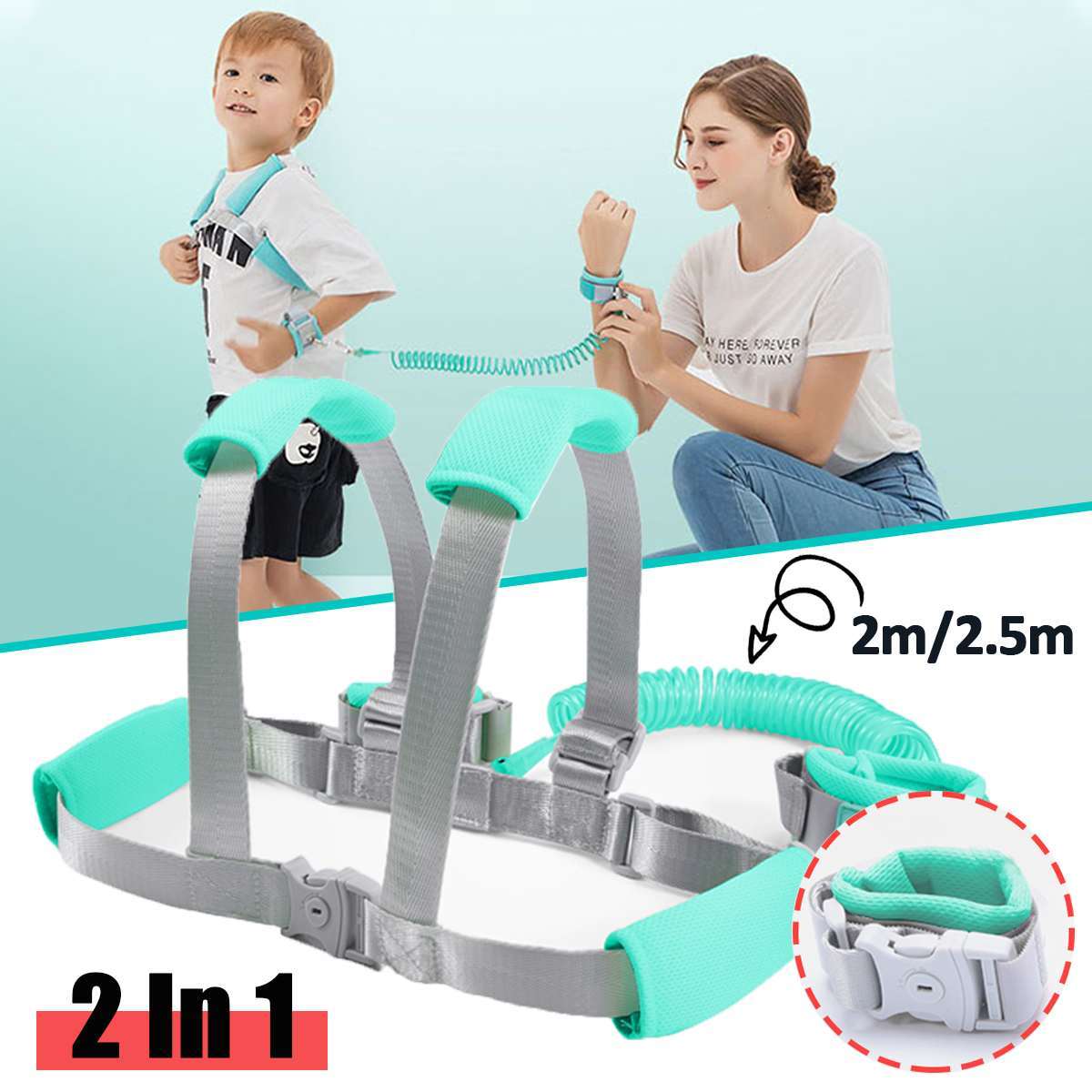 Anti-Wandering Traction Rope Backpack Children's Anti-Loss Rope Baby Anti-Wandering Safety Baby