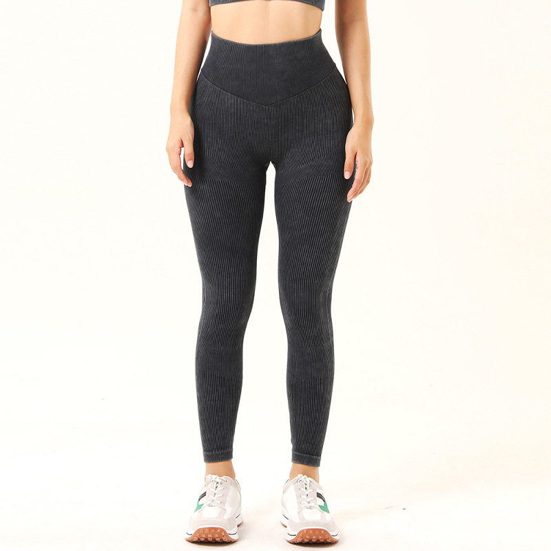 Frosted Yoga Suit Six Piece Back Strap Bra Sexy Long Sleeved Short Sleeved Hip Lifting Waist Closing Shorts Pants 17