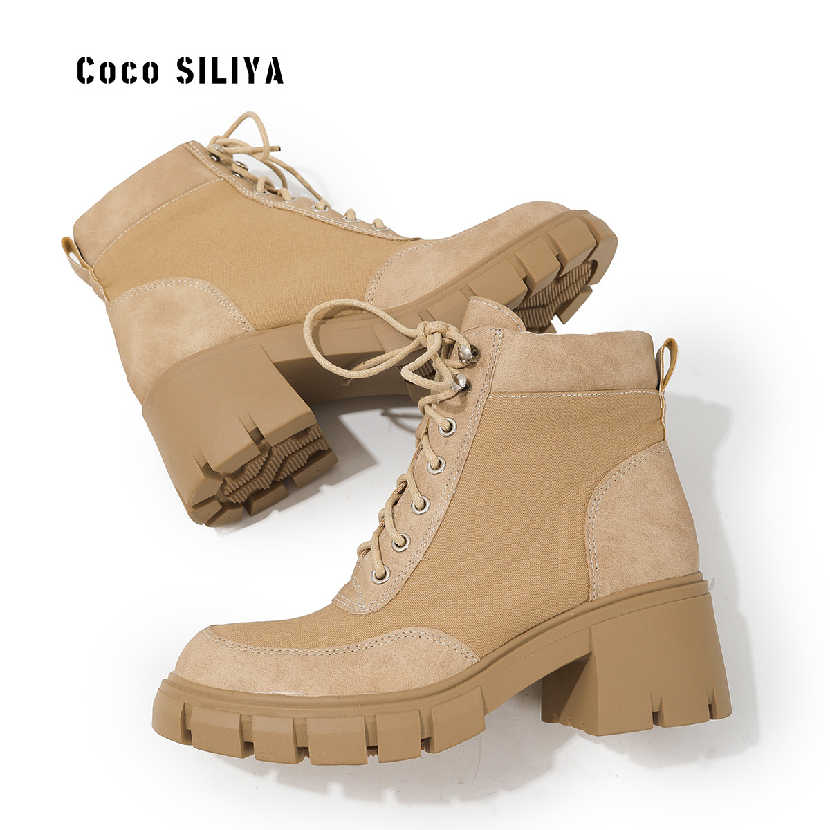 Thick Soled Strap Thick Soled Short Boots Women's Round Head Women's Shoes British Style Martin Boots image 2