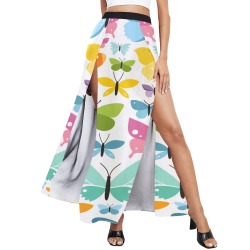 Women's High Slit Long Beach Dress (S40)