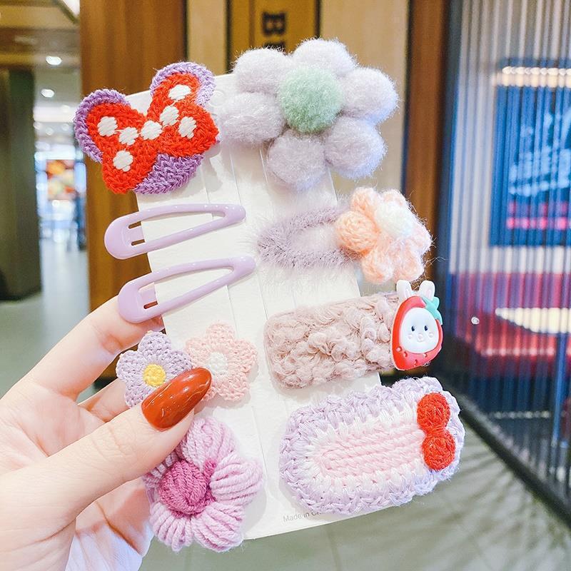 Plush hair clips arranged for easy everyday styling