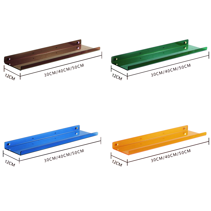 Acrylic Wall Mounted Shelf Organizer