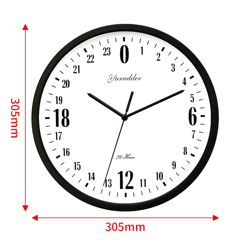 12 Inch Clock Round Metal Quartz Clock