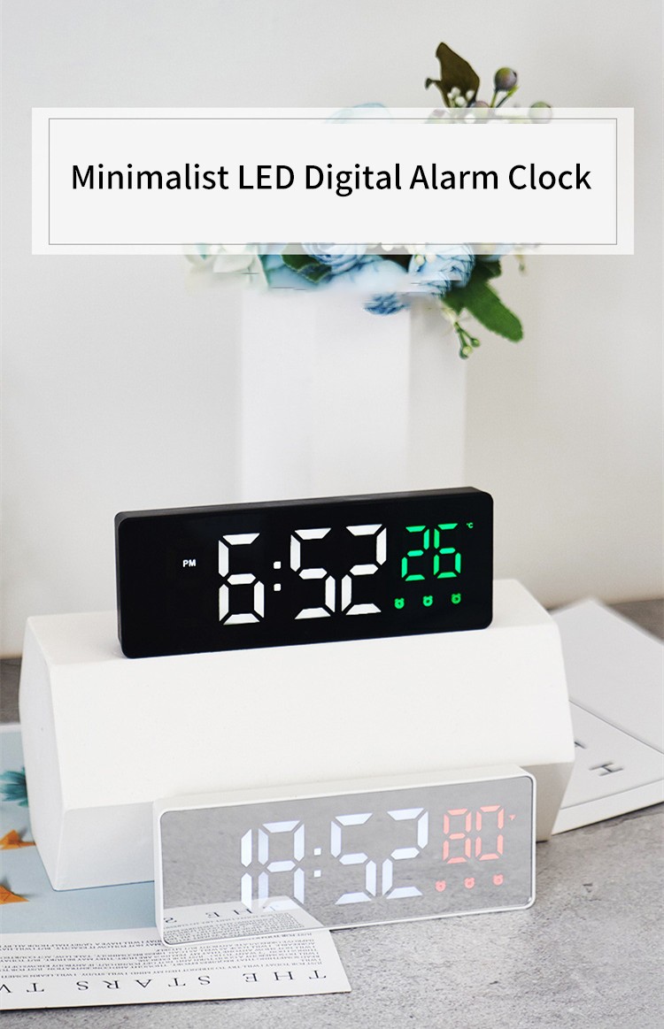 Minimalist LED Digital Alarm Clock