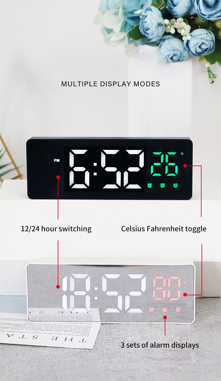 Multiple display modes tiny digital clock