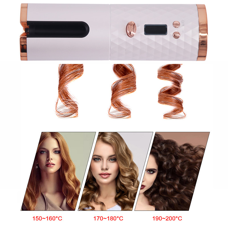 Hair styling setup before creating loose waves