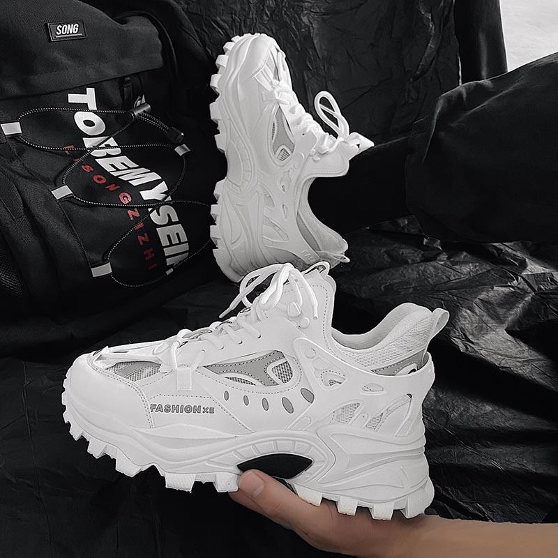 Men's Ins Shoes Thick Soled High Korean Version With Luminous Men's Sneakers image 9