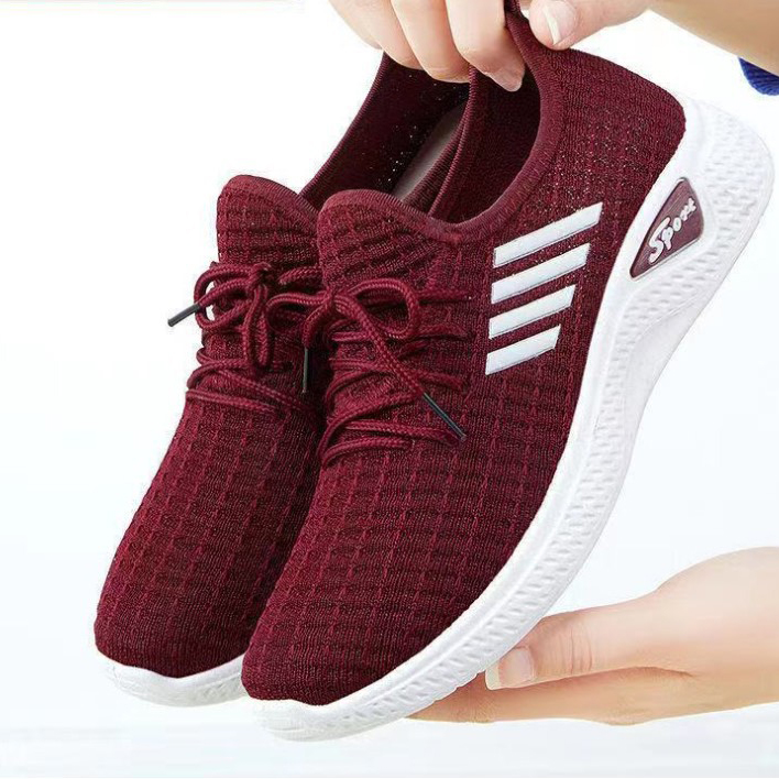 Autumn Women's Shoes Single Shoes Casual Sports Travel Shoes Non slip Old Beijing Mesh Running Shoes image 3