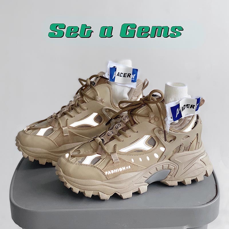 Men's Ins Shoes Thick Soled High Korean Version With Luminous Men's Sneakers image 7