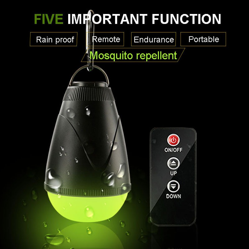 Mini Camping Lights New Night Lights Rainproof Camping Remote Control LED Hook Tent