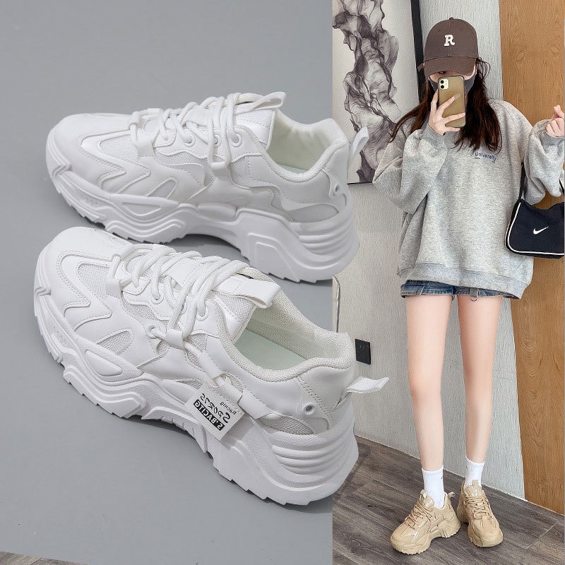 Korean Version Ins Thick Soled Shoes Female Students Casual Sports Shoes image 7