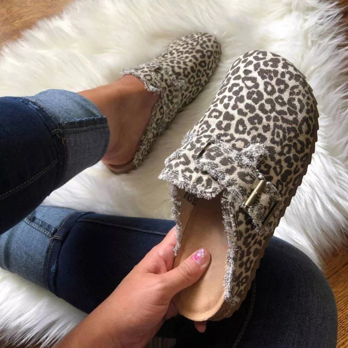 Casual Large Women's Half Slippers Loafer Shoes