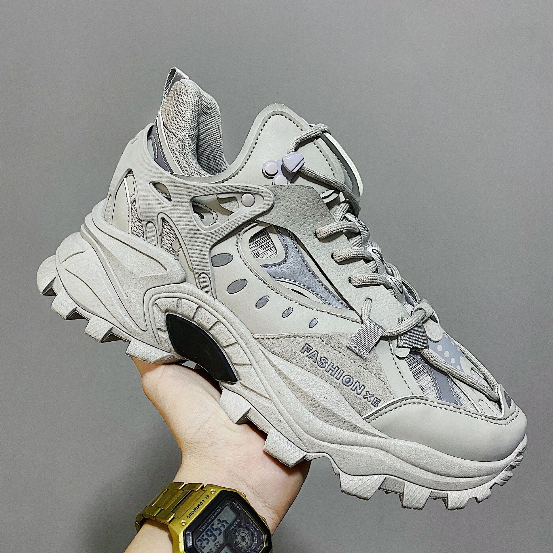Men's Ins Shoes Thick Soled High Korean Version With Luminous Men's Sneakers image 5