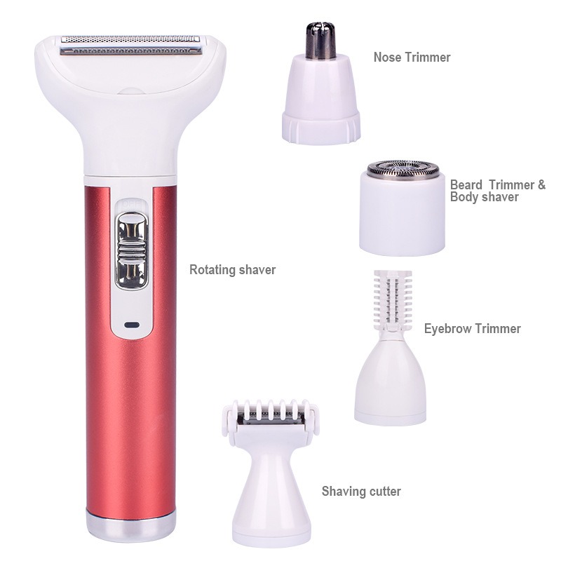 Separate nose eyebrow facial body shaver attachments