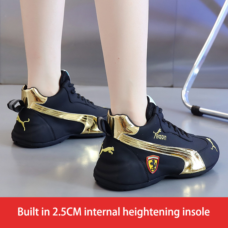 Style Men's And Women's Same Style Lovers' Shoes Casual Breathable Soft Soled Leather High Rise Shoes image 3