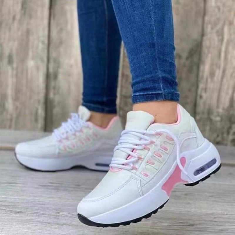 Large Women's Sports Single Shoes Women's Flying Woven Wedge Heel Round Head Casual Single Shoes image 10