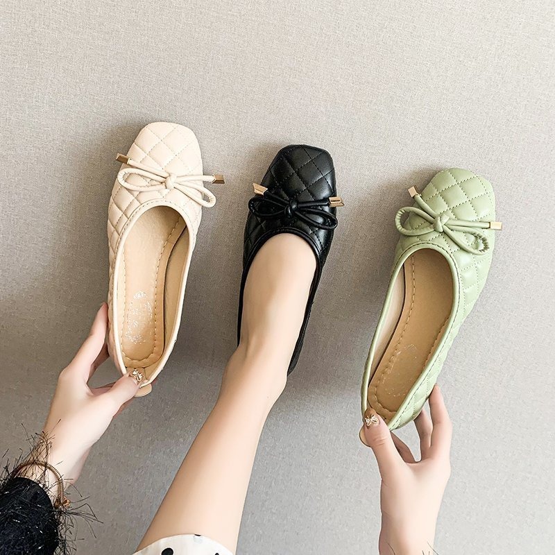 Women's Summer Style Single Shoes Korean Flat Bottom Shallow Mouth Fairy Casual Single Shoes image 5