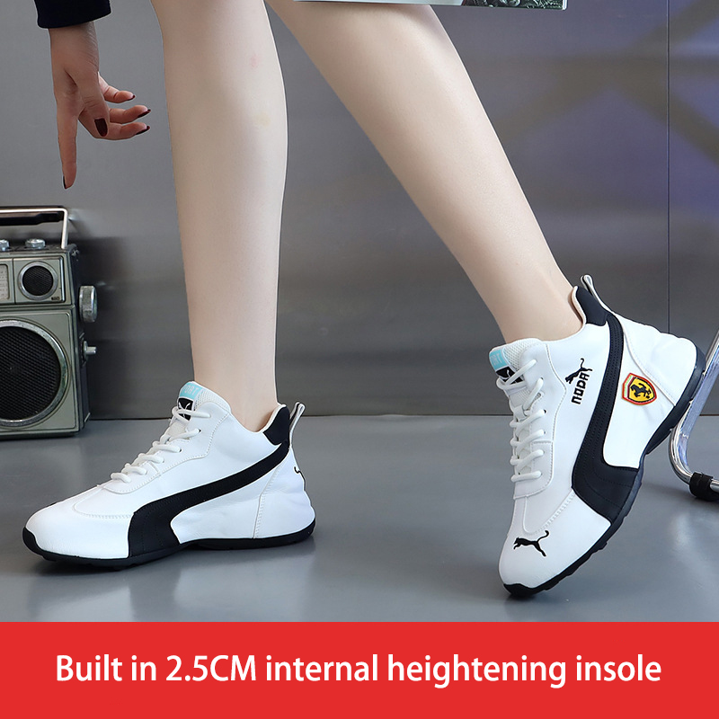 Style Men's And Women's Same Style Lovers' Shoes Casual Breathable Soft Soled Leather High Rise Shoes image 4