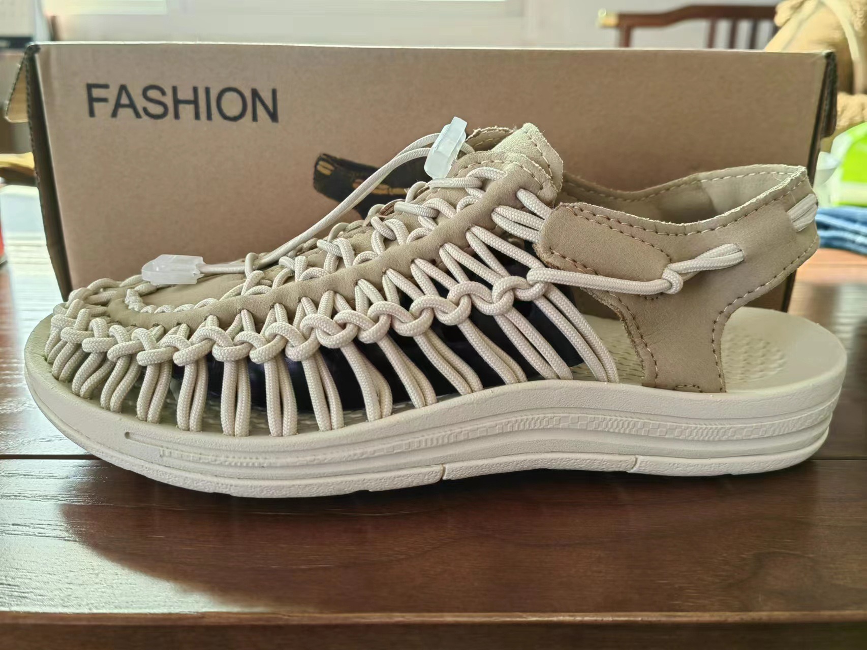 Style Woven Sandals Men's Sandals Casual Beach Shoes Roman Sandals River Tracing Shoes Outdoor Hiking Shoes image 3