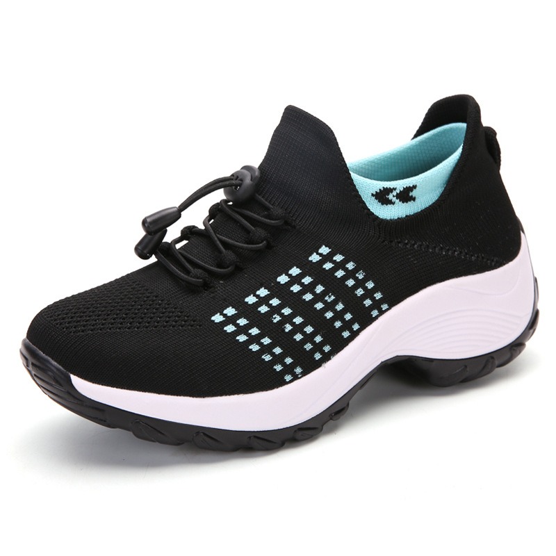 High Elastic Fly Woven Breathable Shoes Light Socks Women's Sports Shoes image 9