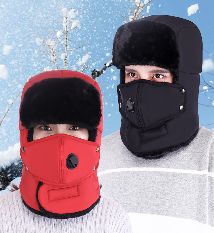 Winter Hat for Men and Women - Thickened Outdoor Riding Hat with Valve-1.png