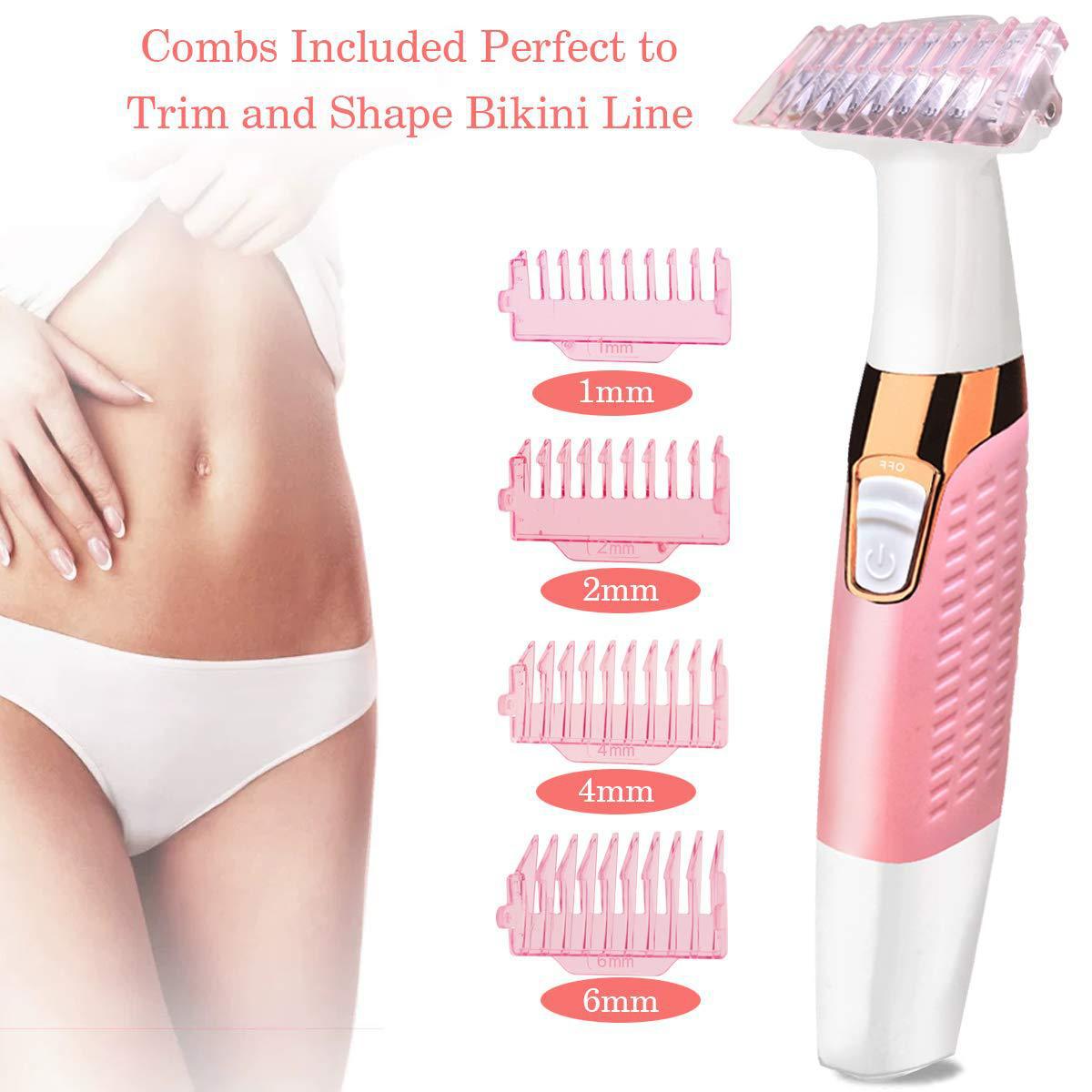 Pink trimmer beside labeled one to six millimeter guards