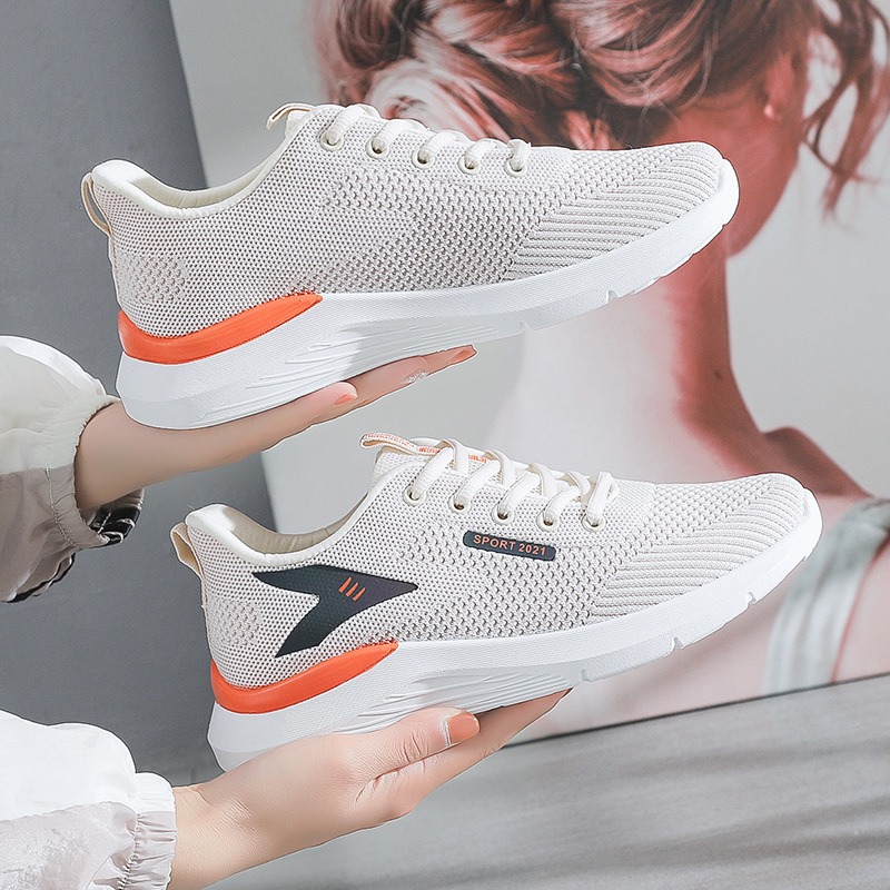 Women's Flying Woven Sneakers Breathable Casual Shoes Korean Running Shoes image 8