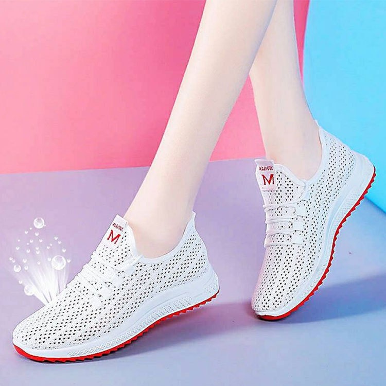 Autumn Women's Shoes Single Shoes Casual Sports Travel Shoes Non slip Old Beijing Mesh Running Shoes image 12