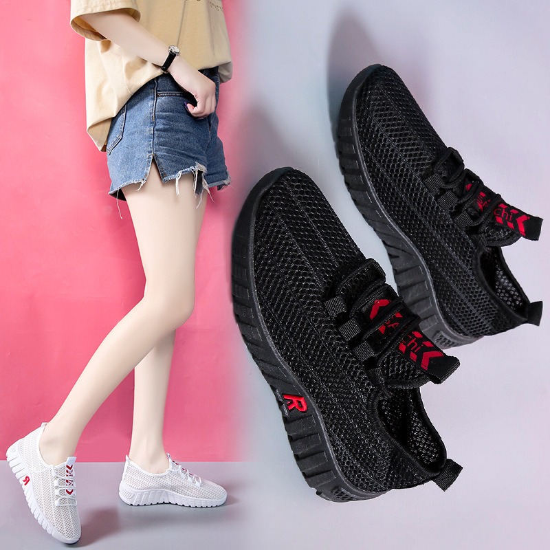 Autumn Women's Shoes Single Shoes Casual Sports Travel Shoes Non slip Old Beijing Mesh Running Shoes image 10
