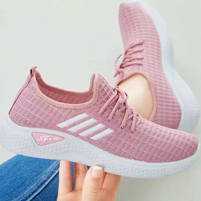 Autumn Women's Shoes Single Shoes Casual Sports Travel Shoes Non slip Old Beijing Mesh Running Shoes