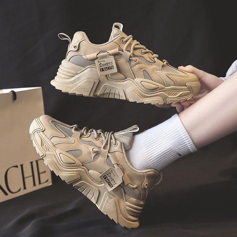 Korean Version Ins Thick Soled Shoes Female Students Casual Sports Shoes