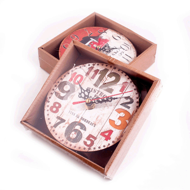 retro wall clock with box