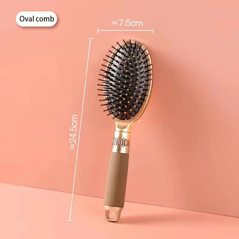 Oval brush showing dense rounded flexible bristles