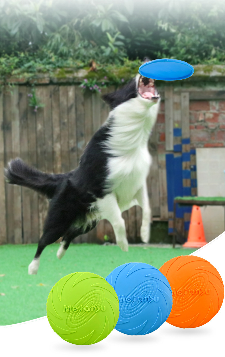 This Bite Resistant Floating Dog Training Frisbee is designed to stand up to your furry friend's mouth! The frisbee is durable and buoyant, perfect for long games of fetch and for training your dog.