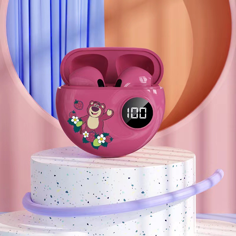New Minnie Mickey Digital Display Bluetooth Headset Co-Branded Bluetooth Headset