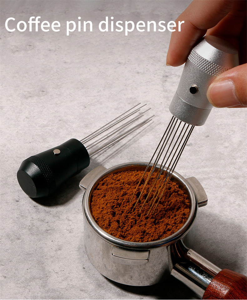 Euna  Coffee Needle Type Powder Dispenser Coffee Powder Rotating 5158mm  Italian Stainless Steel Evenly Extracted To Break Up The Powder – Eunaliving