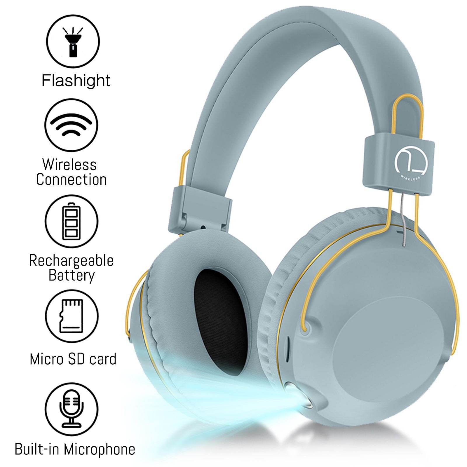B863 Wireless Headset Bluetooth Headset Long Life Illuminated Music Folding Storage