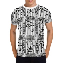 Men's All Over Print T-shirt (USA Size) (T40)(Collar solid color)