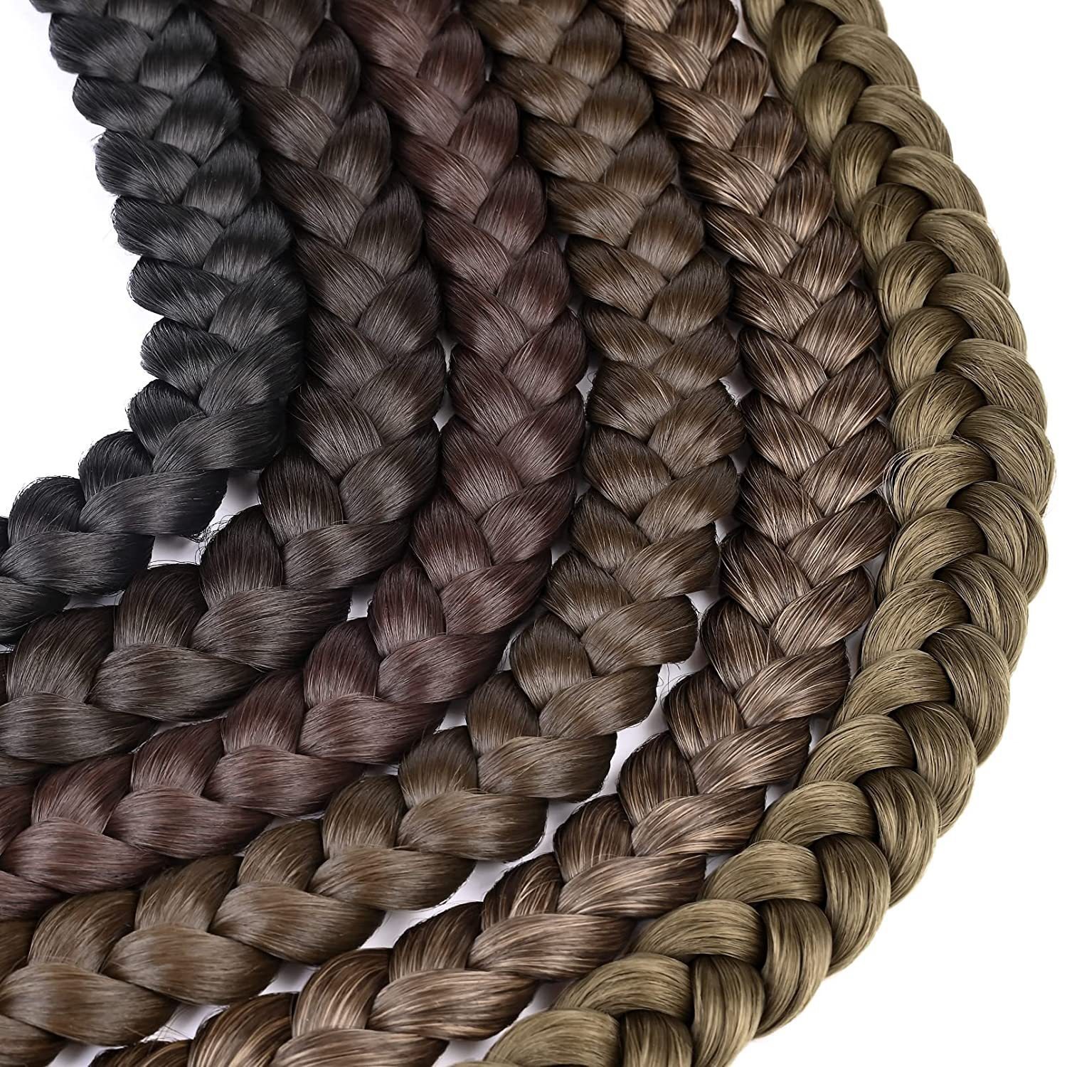 Macro view of smooth woven synthetic braid texture