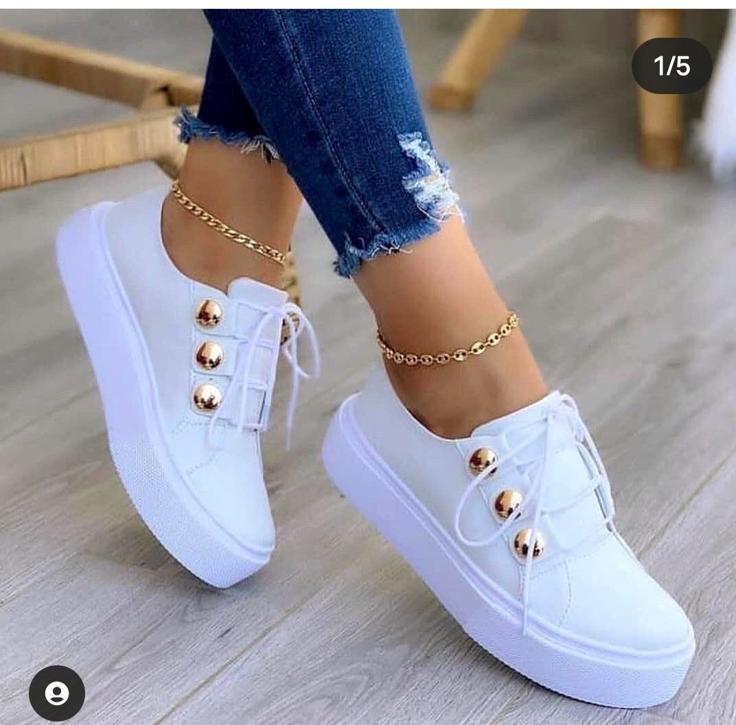 Women's Round-Toe Thick-Sole Casual Shoes 2