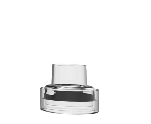 Interchangeable adult and pediatric masks alongside mouthpiece, showing whole-family compatibility
